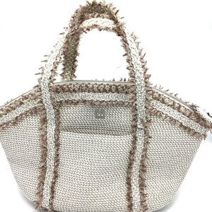 Eric Javits Beige Textured Women's Bag
